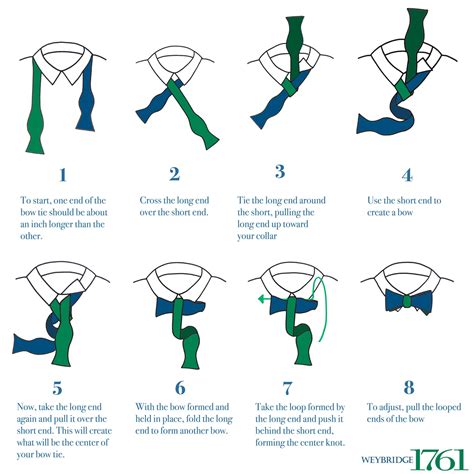 tying bow ties for men.